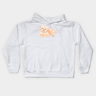 baby golden retriever Kids Hoodie